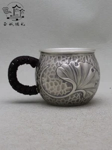 Chinese Handmade 999 silver Sterling silver cup about 79g - Picture 1 of 5