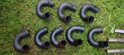 Yamaha NOS YZ360B SC500: 1x colector de escape original tubo de escape 484-14611-00 Foto 1 de 4