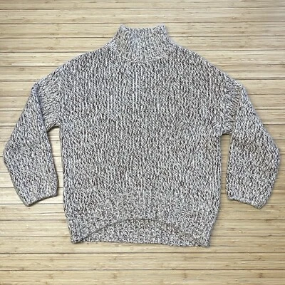 MASSIMO DUTTI Womens Turtle Neck Sweater Medium 10% Aplaca Wool 3/4 Sleeve - Image 1 of 4