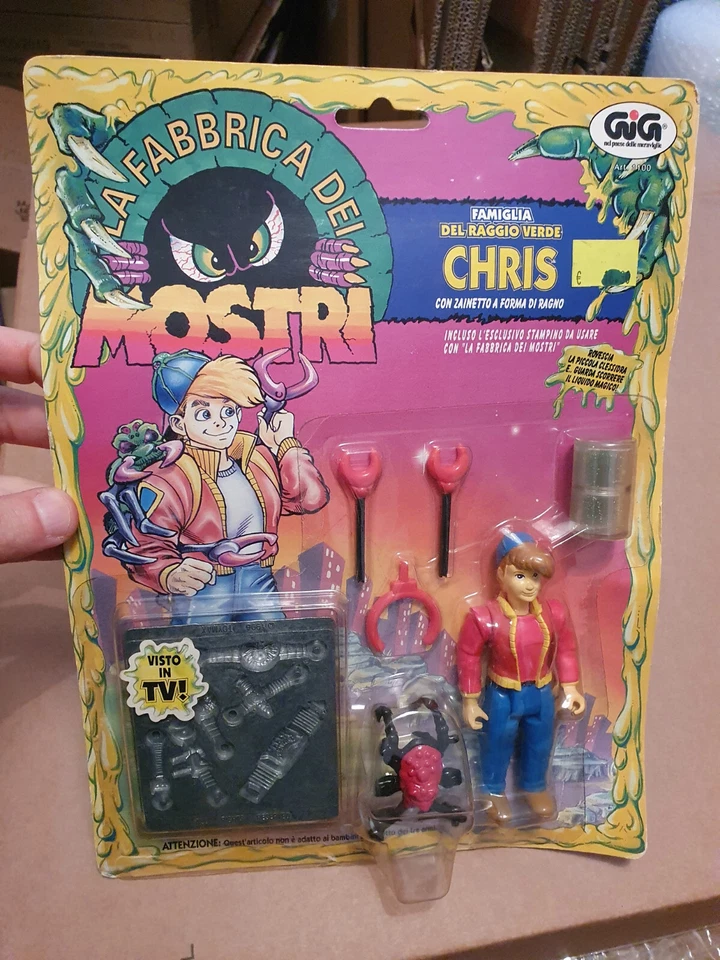 GiG La Fabbrica dei Mostri Chris TOYMAX CREEPY CRAWLERS Action Figure Vintage nu - Immagine 1 di 1