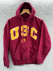 Sudadera De Colección USC Trojans Para Hombre Pequeña Sudadera con Capucha Roja Amarilla Logo Bordado - Imagen 1 de 8