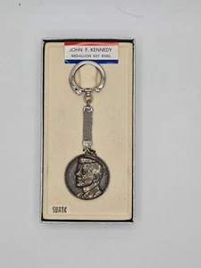Vintage Swank John F Kennedy Medaillon Schlüsselanhänger n Box - Bild 1 von 4