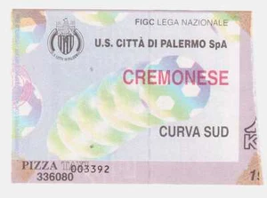 54306 283/tt BIGLIETTO Stadio - PALERMO vs CREMONESE - Serie B ? - Picture 1 of 3