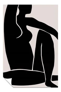 Abstract Woman Figure Silhouette Artistic Poster Wall Art Home Decor - Picture 1 of 4