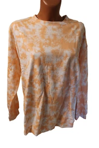 bpc mama Shirt M 40/42 Sweatshirt langarm Sweater Umstandsmode orange Batik - Bild 1 von 4