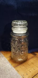 Planters Peanuts Jar, Collectible Vintage 1984 Glass Jar, Diamond Pattern - Picture 1 of 4