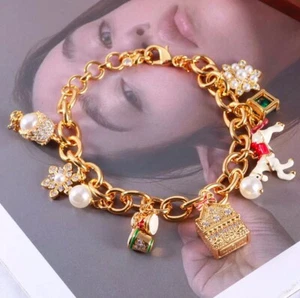 Kate Spade New York Women's rainbow ldrop Heart Flower horse caFashion bracelet - Picture 1 of 1