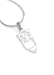 Collar Búho Chi Omega Plata Esterlina ¡¡NUEVO!!! - Imagen 1 de 1