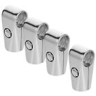  4 Pcs Two-way Connector Chain Link Fence Fittings Accessories