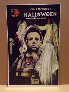 Farbiger Halloween Kunstdruck signiert und nummeriert 12/250 Echtheitszertifikat Horror Slasher Film - Bild 1 von 6