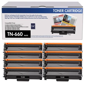 8PK TN660 Toner Compatible With Brother MFC-L2700DW HL-L2300D DCP-L2540DW TN630 - Picture 1 of 1
