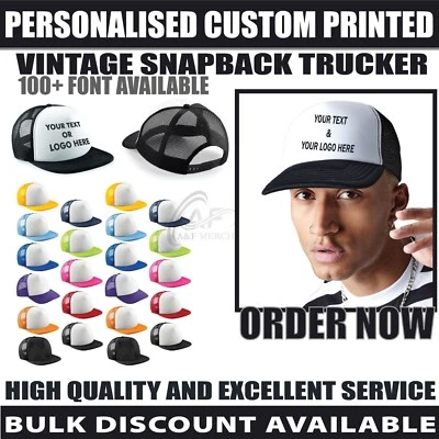 Casquette Baseball Unisexe Snapback Vintage Personnalisée Beechfield BC645 - Photo 1/4