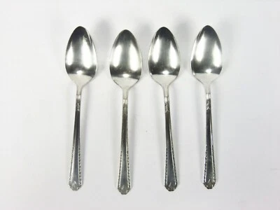 Juego de 4 cucharas sopera National Silver Company Silverplate EPNS Foto 1 de 2