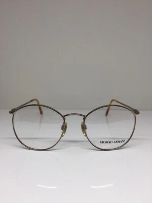 New VINTAGE Giorgio Armani 132 EYEGLASSES GA 132 C. 750 Satin Brown 53-19-140mm - Image 1 of 4