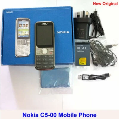100% Genuine Original Nokia C5-00 3.15MP 3G GSM Unlock Mobile Phone - Warm.Grey - Image 1 of 4