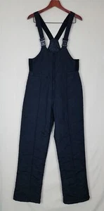 Pantalones de nieve SPORTINA para mujer negros de nailon aislados con babera de esquí talla 12 - Imagen 1 de 6