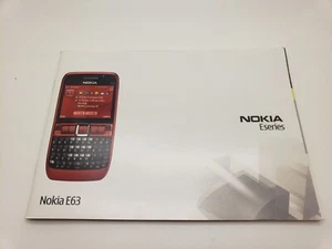 New/Old Stock English Nokia E63 Mobile Phone User Guide Manual 3POSTUK - Picture 1 of 5