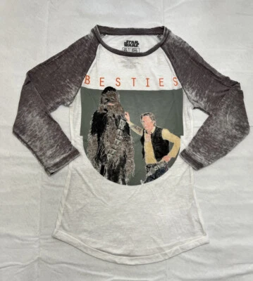 Camisa Star Wars Han Solo y Chewbacca Besties talla XS Foto 1 de 4