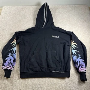 Sudadera con Capucha Amiri Eternal Happiness Algodón Calce Grande Negra Pequeña Ver Medidas - Imagen 1 de 10
