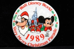 Vtg 1989 Walt Disney Very Merry Christmas Parade 2" Ceramic Kodak Ornament - Picture 1 of 12