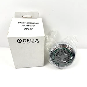 Delta Duschkopf 39387 Chrom 5 Strahlarten 2,5 GPM A112.18.1 grüne Spitzen neu offene Box - Bild 1 von 8