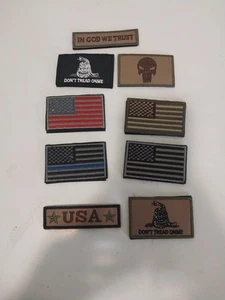 PATRIOTISCHE & BESTRAFENDE AMERIKANISCHE FLAGGE TRITT NICHT AUF MICH. KLETTVERSCHLUSS. - Bild 1 von 3