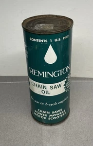 Vintage Remington Chainsaw Oil Can Scooters Mowers Petroleum Oil & Gas Sealed - Picture 1 of 9