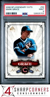 2006 SP LEGENDARY CUTS #52 MARK GRACE POP 1 PSA 9 - Image 1 of 3