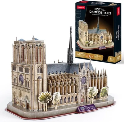 CubicFun 3D Puzzles for Adults Notre Dame de Paris Model Kits 128 Pieces,...  - Image 1 of 4