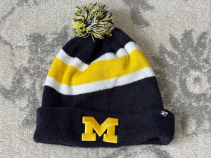 Cappello berretto maglia invernale con polsini 47 marca Michigan Wolverines taglia uomo logo - Foto 1 di 5