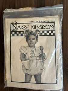 Daisy Kingdom Shirley T. Strampler Set Vintage 1991 Muster Stoffbegriffe 6m - 4T - Bild 1 von 7