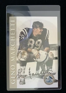 GINO MARCHETTI PLATINUM Autograph Hall of Fame Signature Series Card  188/2500 - Picture 1 of 2