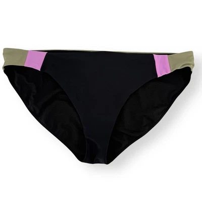 Pantalones de bikini Prana Tulum UPF 50+ bloques de colores talla XL negro rosa traje de baño Foto 1 de 4