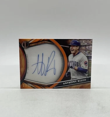 2018 Topps Tribute Orange Auto #TA-AR Anthony Rizzo /25 Chicago Cubs - Image 1 of 4