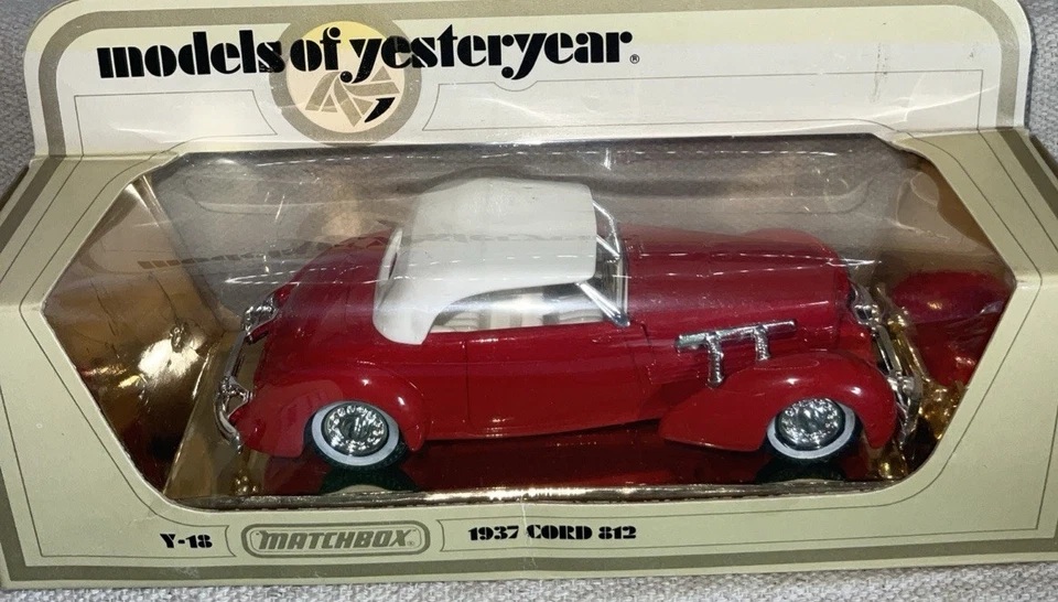 Vintage Matchbox Diecast Models of Yesteryear Y18 1937 Cord 812 New - Image 1 of 3