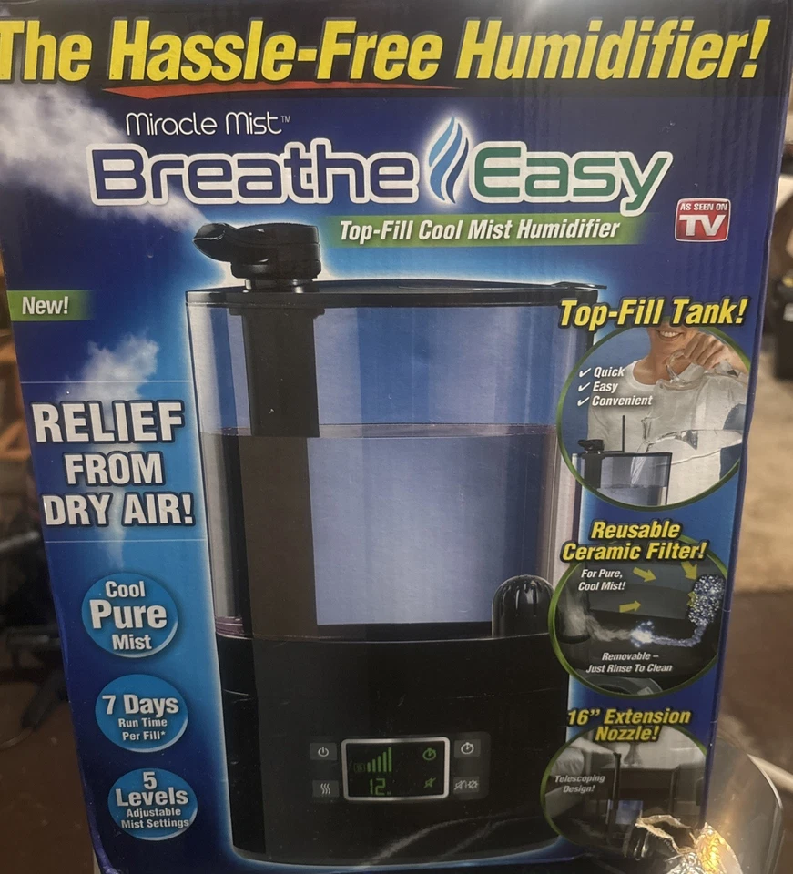 Увлажнитель ONTEL BE-MC2 Breathe Easy ультрахолодный туман с шепотом тихая работа - Изображение 1 из 4