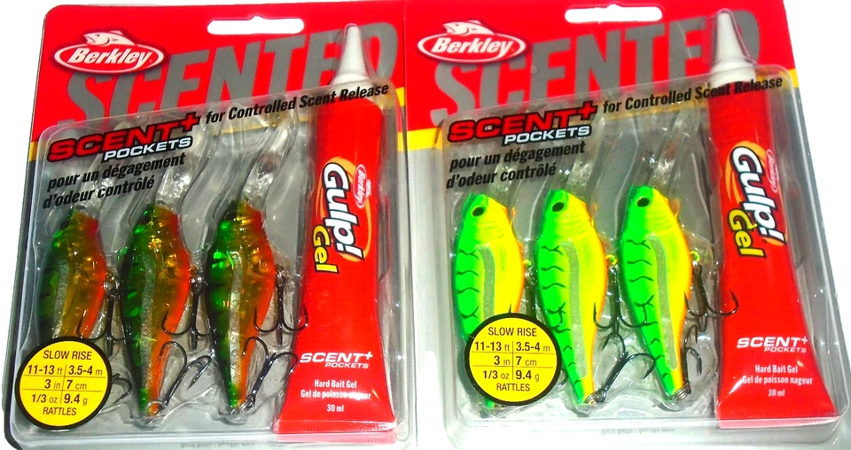 Crankbaits Berkley #7 Parpadeo Perfumado Sábalo (Lote de 2-Pks-3 Cebos/Perfume) Foto 1 de 1