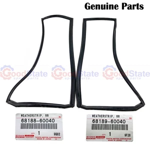 Genuine Toyota LandCruiser 100 Series HDJ Rear RH & LH 1/4 Window Weatherstrip - Picture 1 of 9