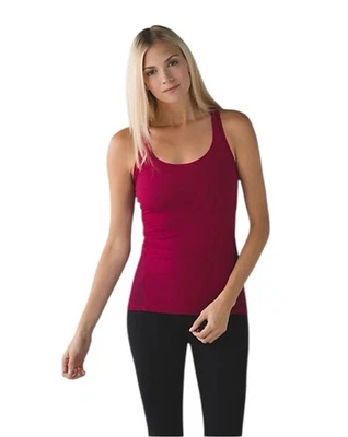 Camiseta sin mangas Lululemon Cool Racerback Mesh Shine On Berry Rumble rosa talla 4 Foto 1 de 4