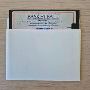 ✅ Basketball Two-On-Two ⭐ 1 Diskette  ⭐ Commodore C64 / C128 ⚡️ - Afbeelding 1 van 1
