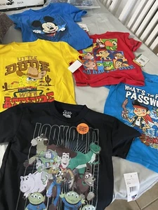 Disney and Nickelodeon Boys 4T Character Shirt Lot of 5 NWT E-8 - Picture 1 of 9