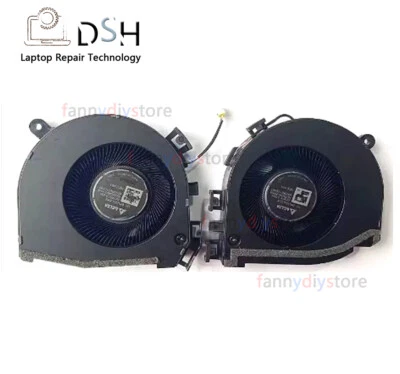 N19217-001 HP ZBook Fury 16 G9 G10 Mobile Workstation PC CPU GPU Cooling Fan L+R - Image 1 of 3