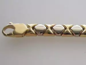 H. STERN DESIGNER 18K. TWO TONE GOLD BRACELET, MINT CONDITION. 17.2 Grams - Picture 1 of 10