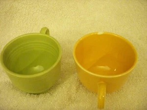 VINTAGE FIESTAWARE TEA CUPS SET of 2 - Picture 1 of 4