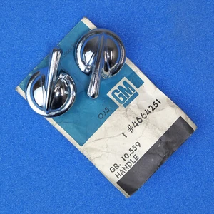 1956-1962 Corvette Door Lock Knob Inside Pair 4664251 NOS - Bild 1 von 7