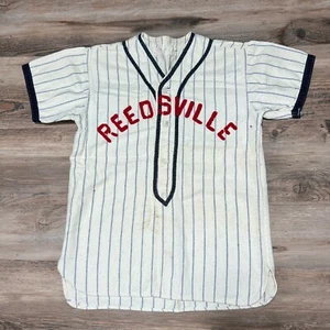 Rare Vintage 50s ORIGINAL DODGE DAVIS Softball Baseball Jersey Pin Striped - Bild 1 von 9
