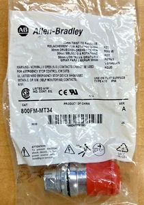 Allen Bradley 800FM-MT34 - 30mm Twist to Release Red *New in Sealed Bag* - Bild 1 von 5