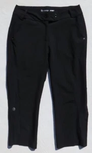 MPG Sport Women’s Black Stretch Commuter Cycling Reflective Crop Pants sz S 4 6 - Picture 1 of 5