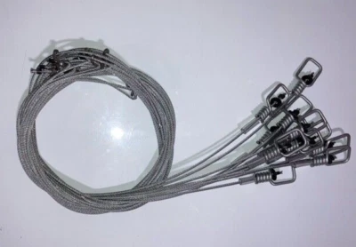 1 DOZEN SOUTHERN SNARES LOADED 60" 3/32 SNARE MICRO LOCK COYOTE SNARES TRAPPING