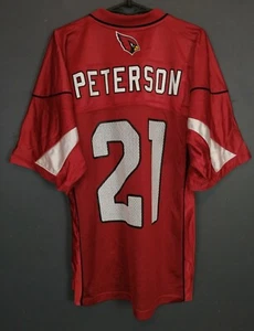 MEN'S REEBOK ARIZONA CARDINALS PATRICK PETERSON NFL FOOTBALL SHIRT JERSEY SIZE S - Picture 1 of 9